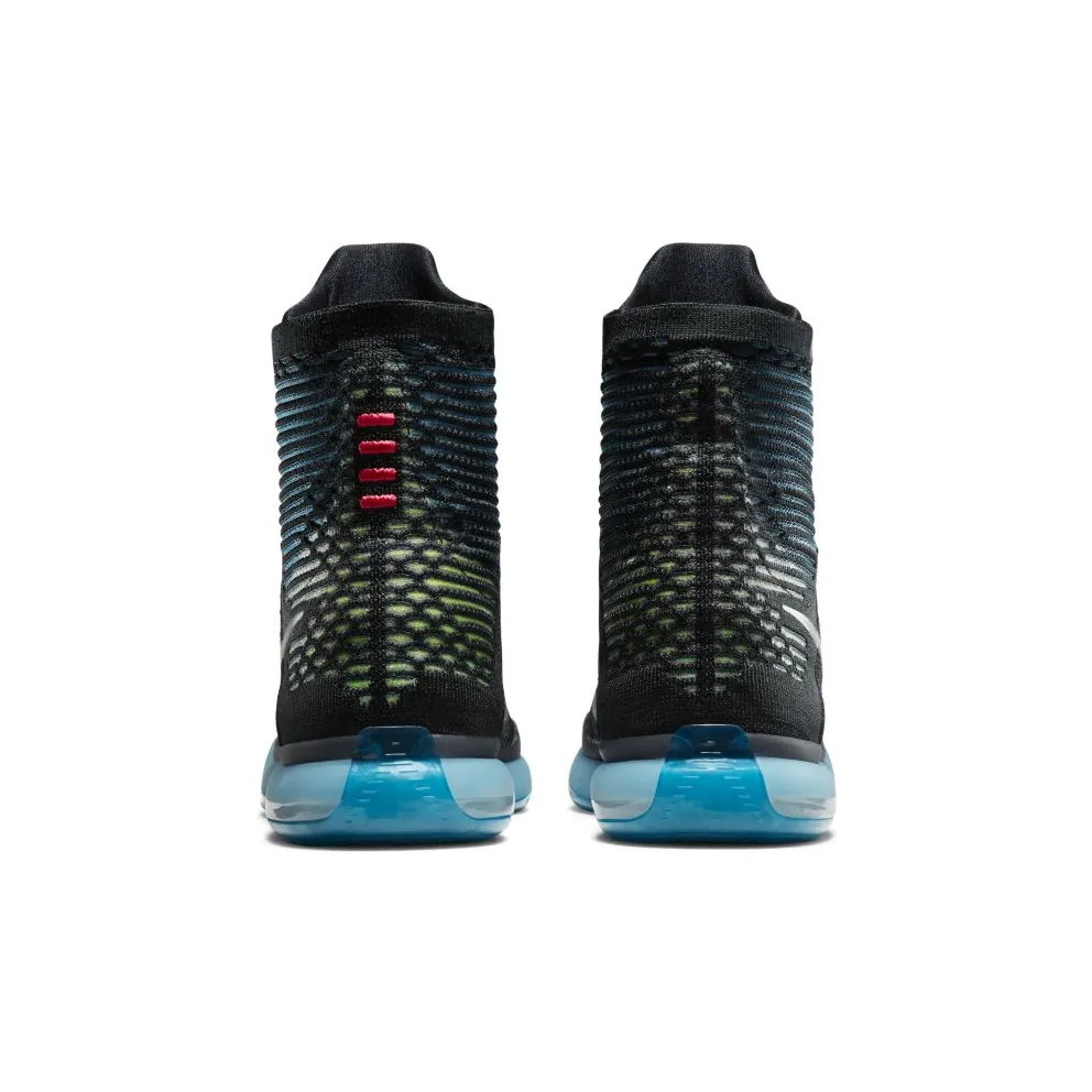Nike Kobe 10 Elite Commander Black/Metallic Silver-Blue Lagoon-Volt (718763-004)
