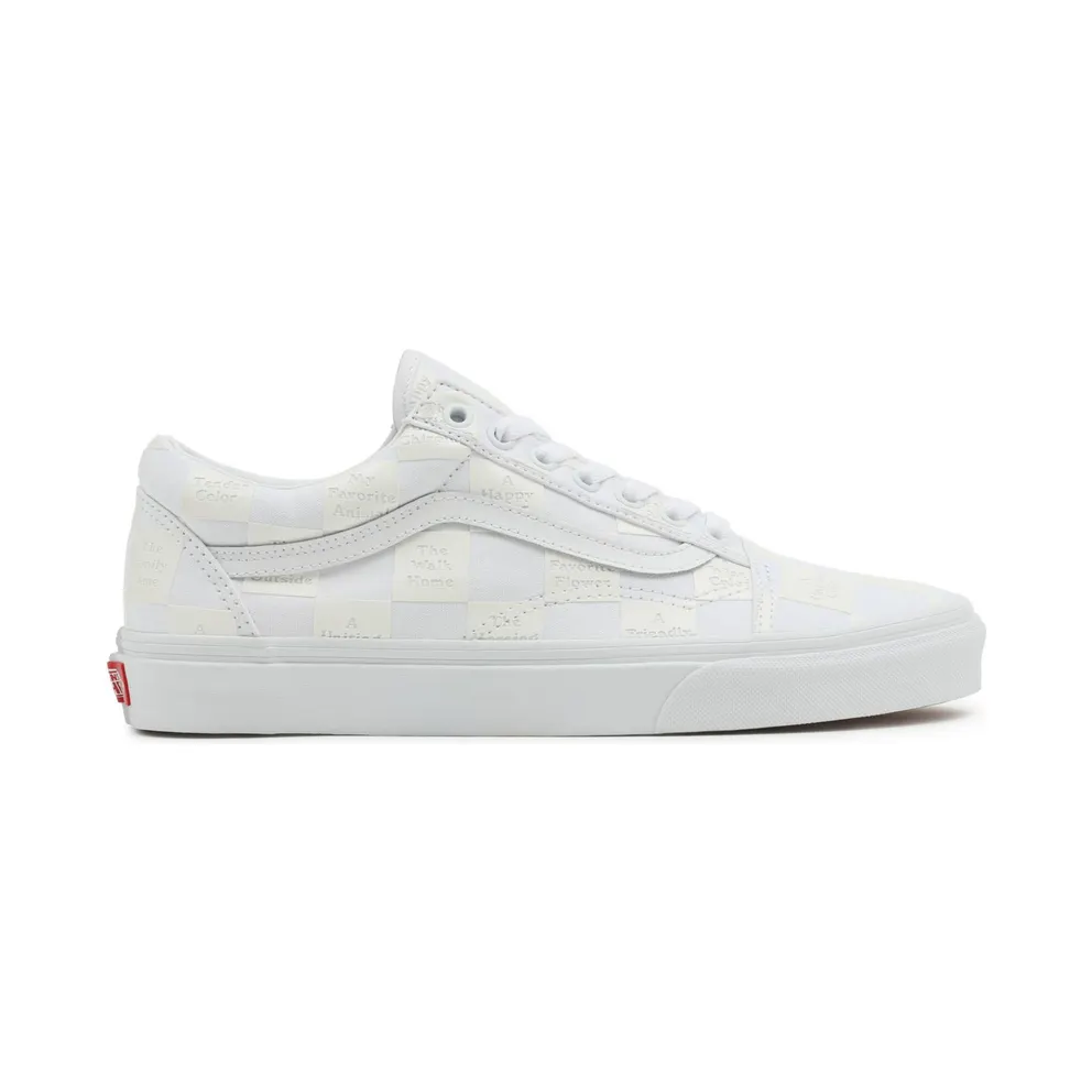 VANS Diy Checkerboard Old Skool Shoes White (VN0A5KRF8AX)