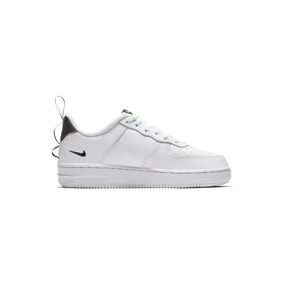 Nike Air Force 1 Low Utility White Black (PS) White/White-Black-Tour Yellow (AV4272-100)