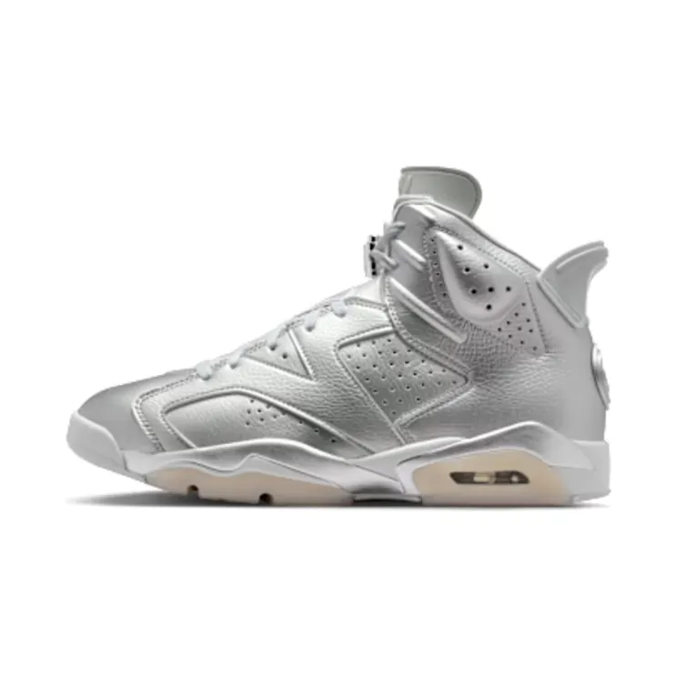 Jordan 6 Retro PSG Paris Saint-Germain “Metallic Silver / Pure Platinum / Oil Grey” (IQ5135-001)