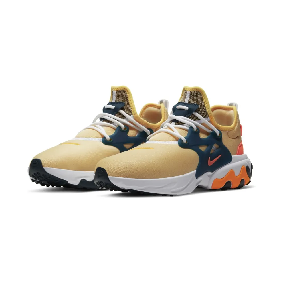 Nike React Presto Seahorse Pale Vanilla/Midnight Turquoise-Laser Orange-Hyper Crimson (AV2605-201)