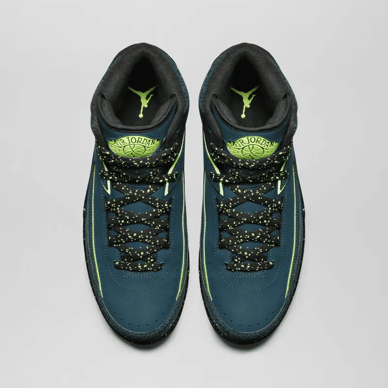 Jordan 2 Retro Nightshade Nightshade/Volt Ice-Black-Pure Platinum (385475-303)