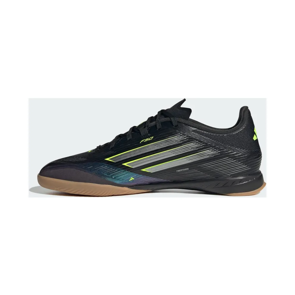 adidas F50 League Indoor Boots “Core Black / Iron Metallic / Lucid Lemon” (JH7720)