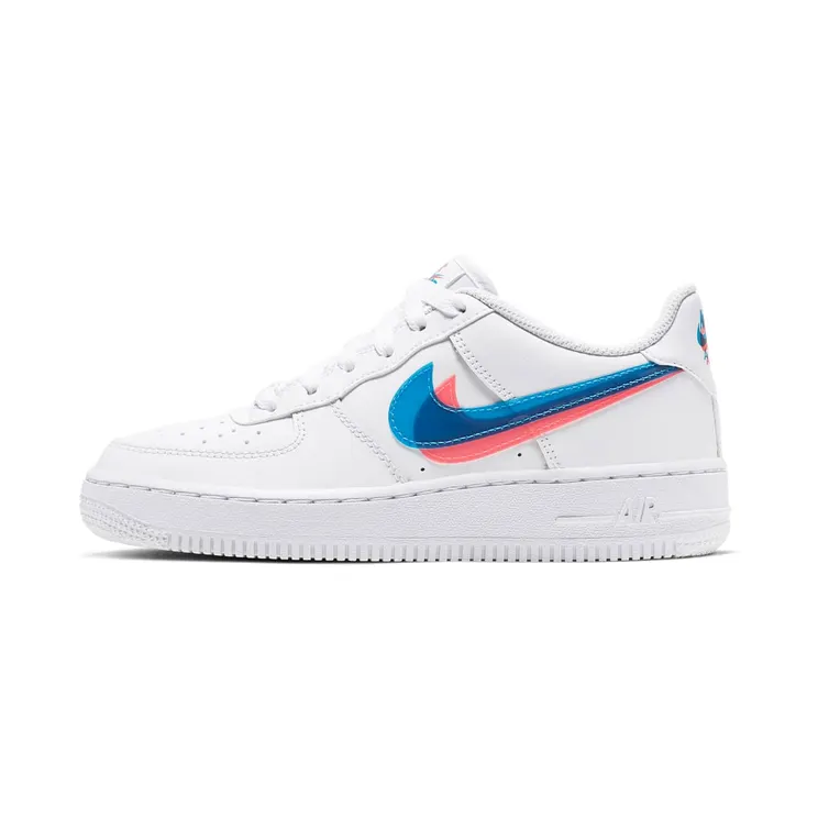 Nike Air Force 1 Low 3D Glasses (GS) “White / Bright Crimson / Blue Hero” (BV2551-100)