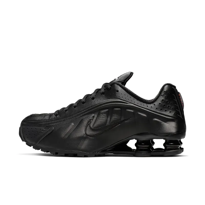 Nike Womens Shox R4 Black Max Orange (2019) (AR3565-004)