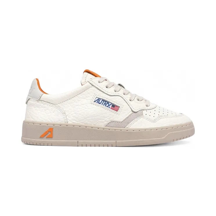 Autry Medalist Low Marshmallow Leather Fanta Orange (AULM-NE13)