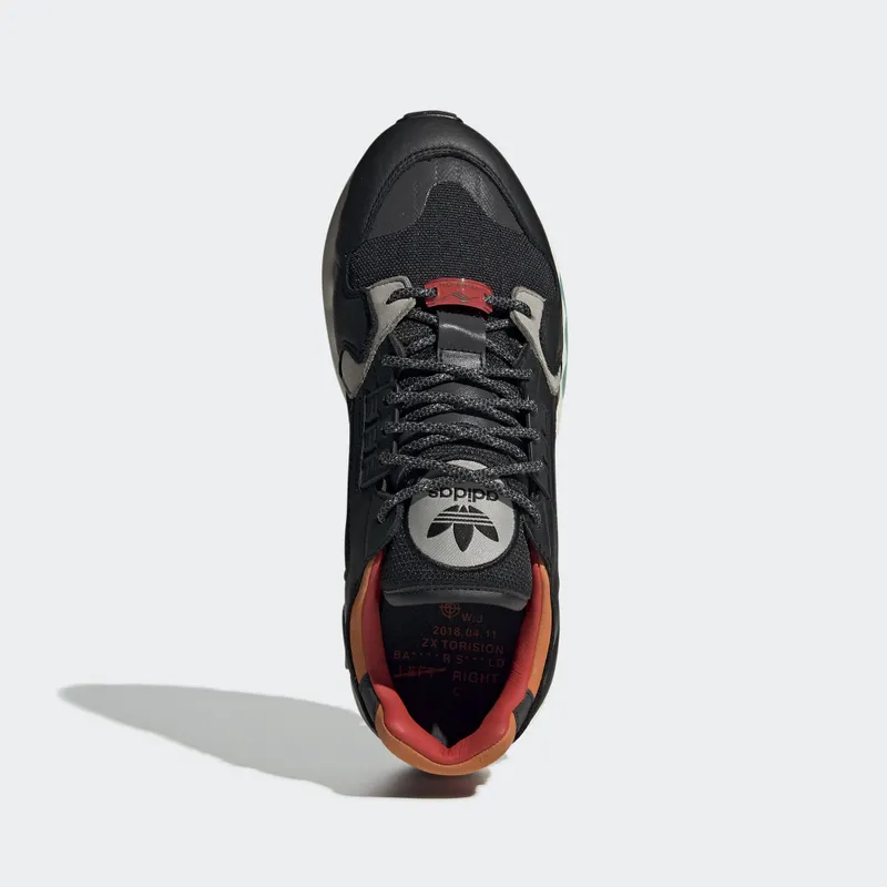 adidas ZX Torsion Black Orange Green Core Black/Orange/Bold Green (EE5553)