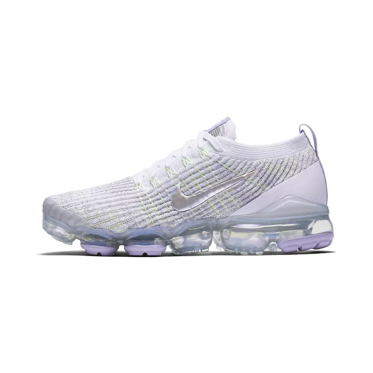 Nike Air VaporMax Flyknit 3 – Wit “True White / Purple Agate / Metallic Silver / Barely Volt” (AJ6910-102)
