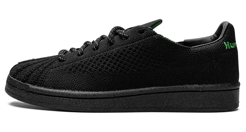 adidas Pharrell Williams Primeknit Superstar Core Black / Core Black / Vivid Green (GX0195)