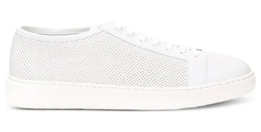 Santoni Geperforeerde leren “White” (MBCD21443BARCDIK)