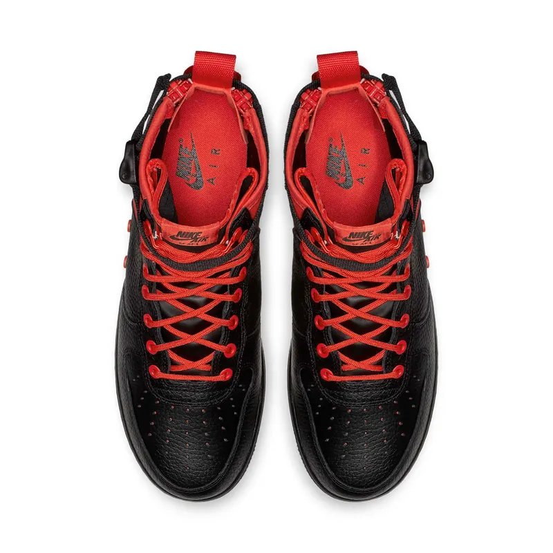 Nike SF Air Force 1 Mid Habanero Red Black Habanero Red/Habanero Red-Black (917753-601)