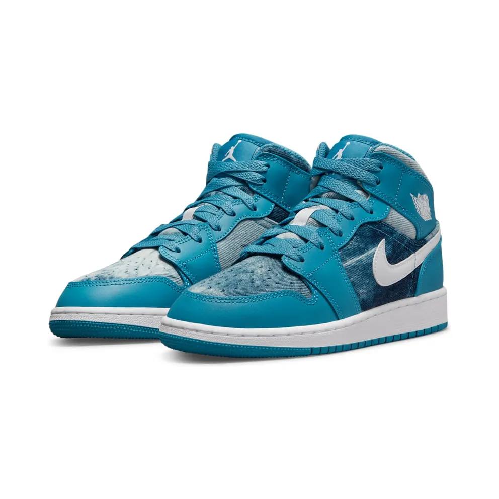 Air Jordan 1 Mid GS “Washed Denim” (DM8951-400)