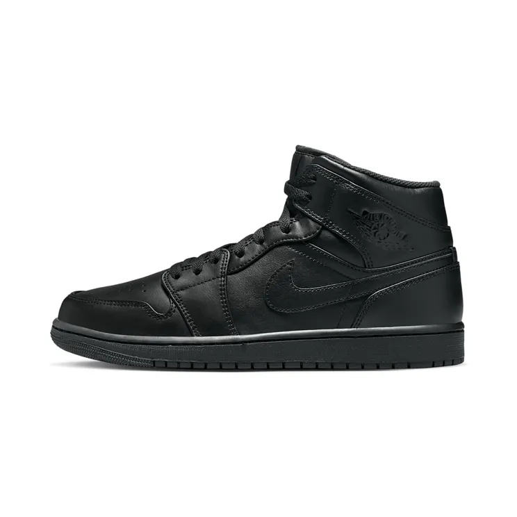 Air Jordan 1 Mid Triple “Black” (554724-093)