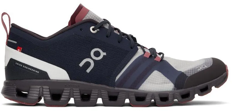 On Navy & Burgundy Cloud X Shift INK CHERRY (38.99126)