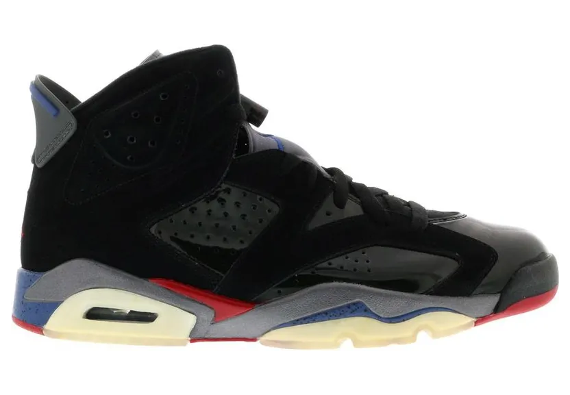 Air Jordan 6 Retro ‘Pistons’ Black/Varsity Red-True Blue-Light Graphite (384664-001)