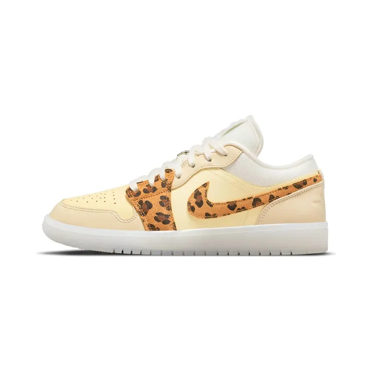 Air Jordan 1 Low SNKRS Day (2021) – “White / Yellow / Clear-leopard” (DN6998-700)