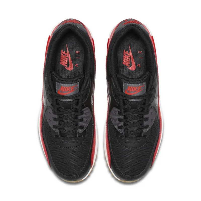 Nike Air Max 90 Crimson Bright (W) Black/Dark Grey/Bright Crimson (616730-025)