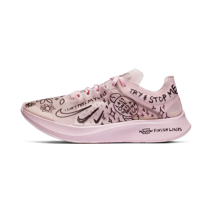 Nike x Nathan Bell Zoom Fly SP “White / Pink Foam / Black” (AT5242-100)
