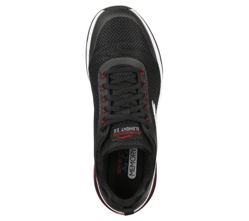 Skechers Skech-Air Element 2.0 – Lomarc – Black / Red (232036 BKRD)