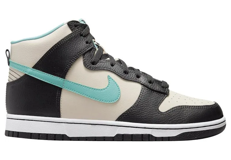 Nike Dunk High EMB Beige Black Washed Teal (DO9455-200)