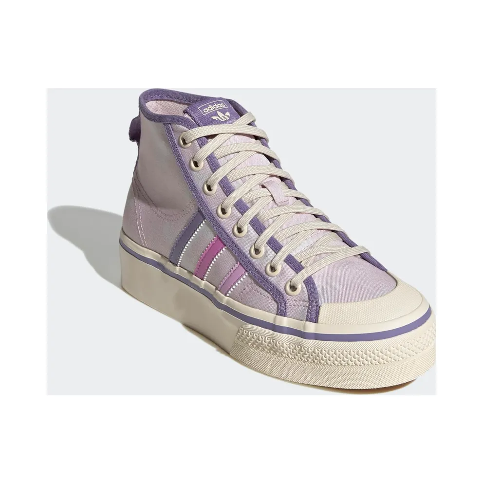 Adidas Nizza Platform Mid Almost Pink / Pulse Lilac / Wonder White (GX4608)