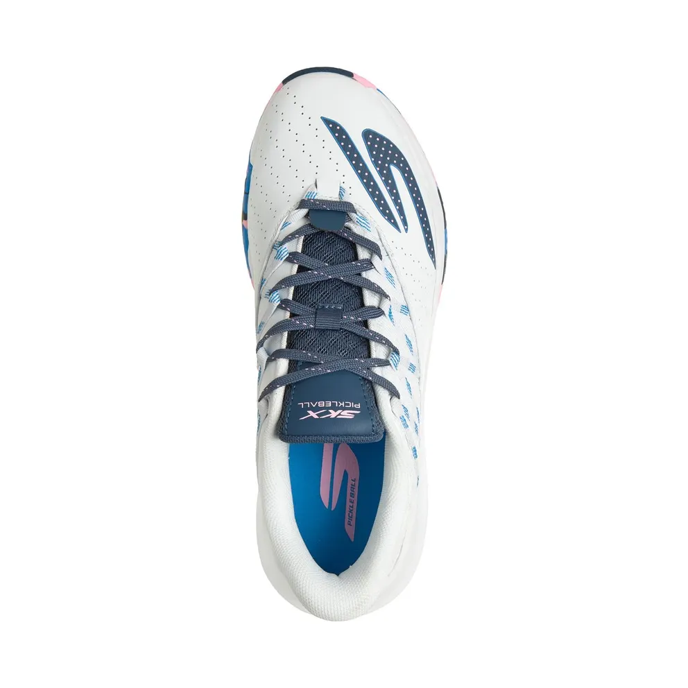 Skechers Relaxed Fit: Viper Court Rally Sneaker White/Pink/Blue