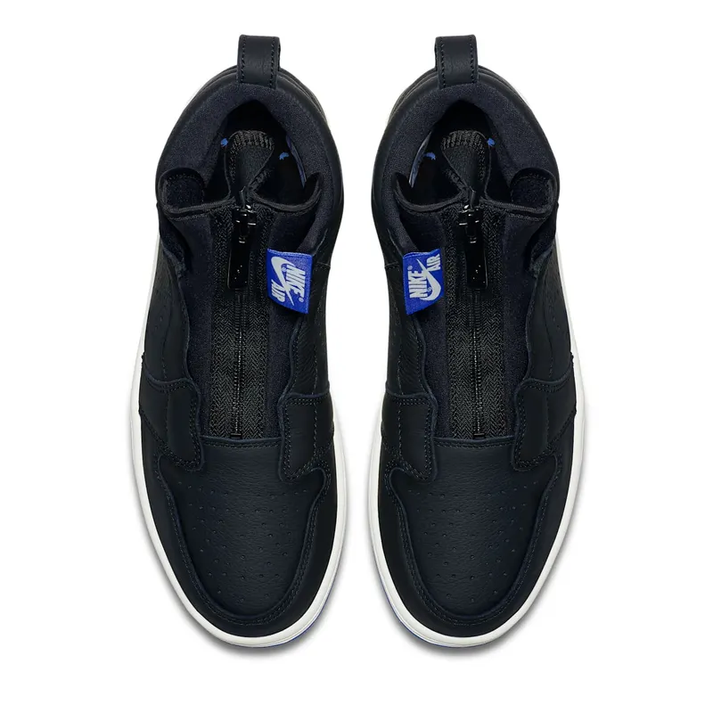 Jordan 1 Retro High Zip Black Hyper Royal Black/White-Sail-Hyper Royal (AR4833-001)
