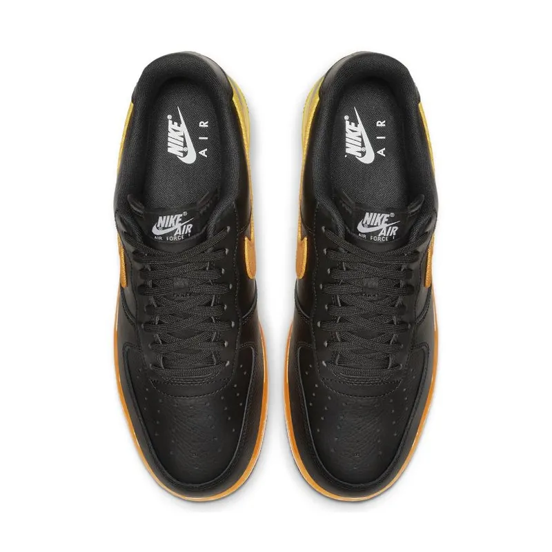 Nike Air Force 1 Low Black Yellow Orange Black/Opti Yellow-Orange Peel (CJ0524-001)