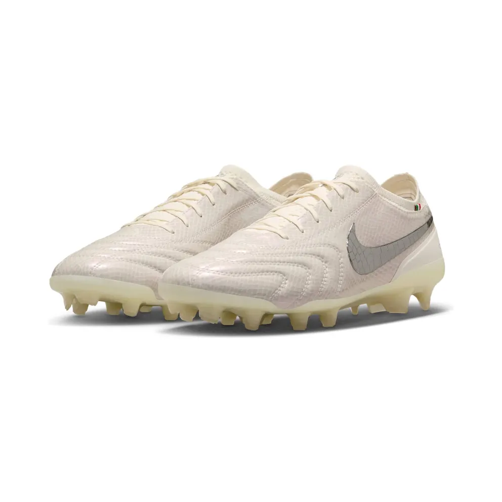 Nike Tiempo Legend 10 Elite Luxe FG Montebelluna Leather White Snakeskin (FZ1487-100)