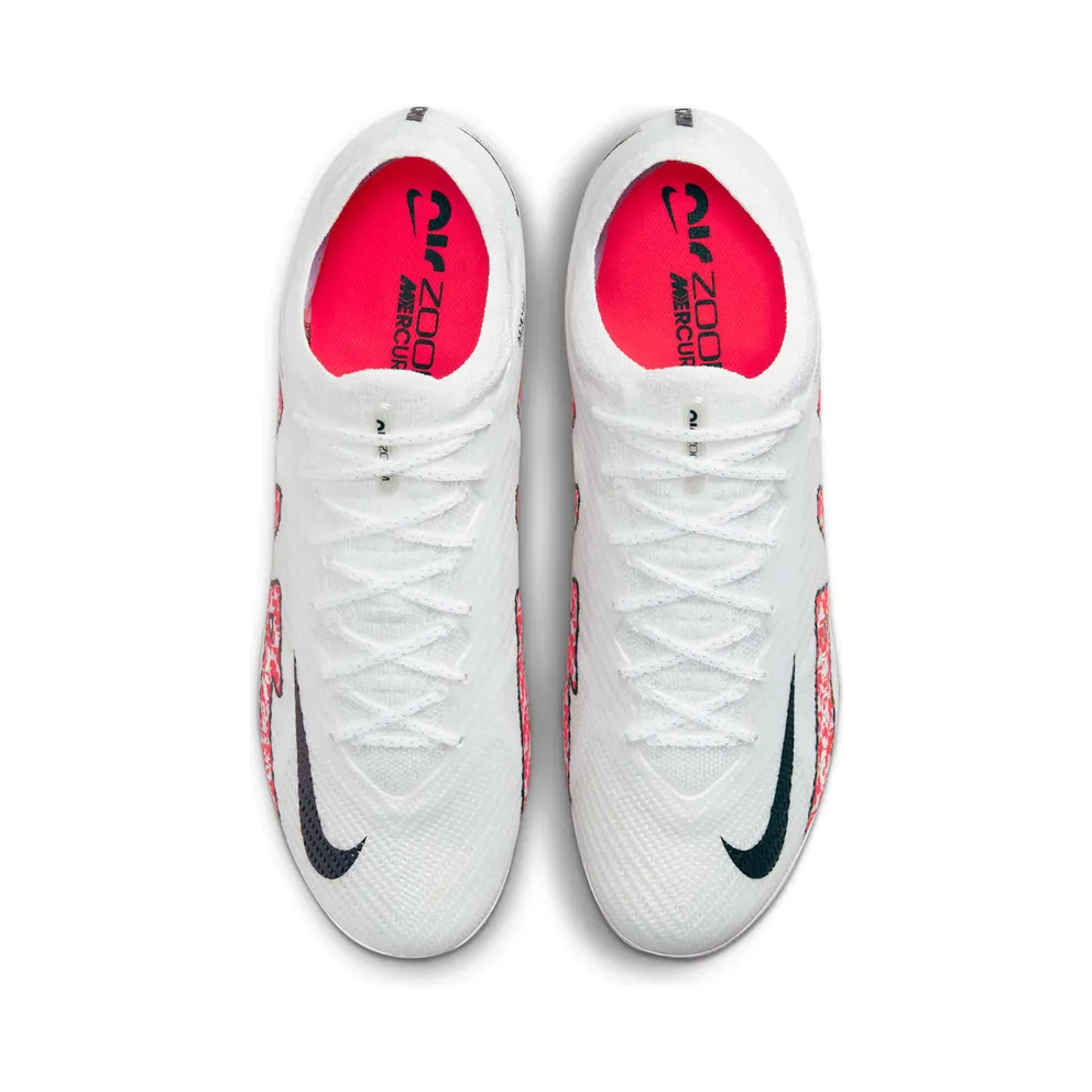 Nike Zoom Mercurial Vapor 15 Elite FG White Bright Crimson (DJ4978-101)