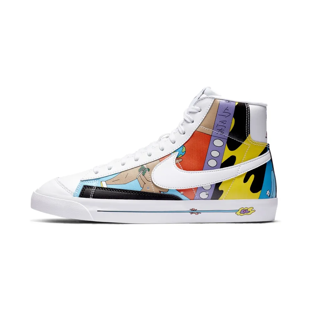 Nike Blazer Mid 77 Flyleather Ruohan Wang Multi-Color/Multi-Color (CZ3775-900)