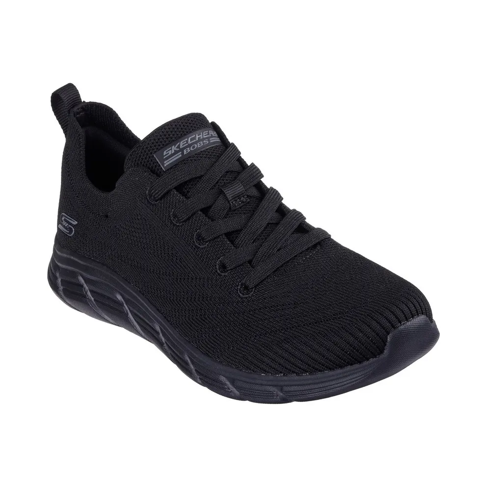 Skechers BOBS Sport B Flex Lo – Graceful Stride – Black – “Black” (117591 BBK)