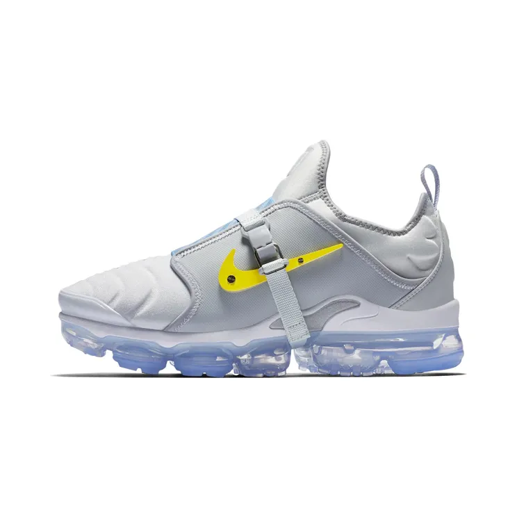 Nike Air VaporMax Plus Paris Works In Progress “Pure Platinum / Wolf Grey / Blue Gaze / Dynamic Yellow” (CI1506-001)