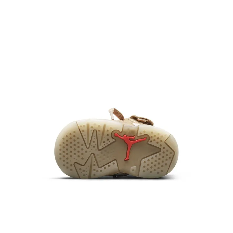 Air Jordan x Travis Scott 6 Retro British Khaki (TD) (2021) – “British Khaki / Sail / Bright Crimson” (DH0692-200)
