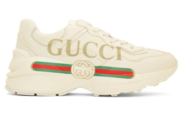 Gucci Off-White Vintage Logo Rhyton Sneakers (528892 DRW00)