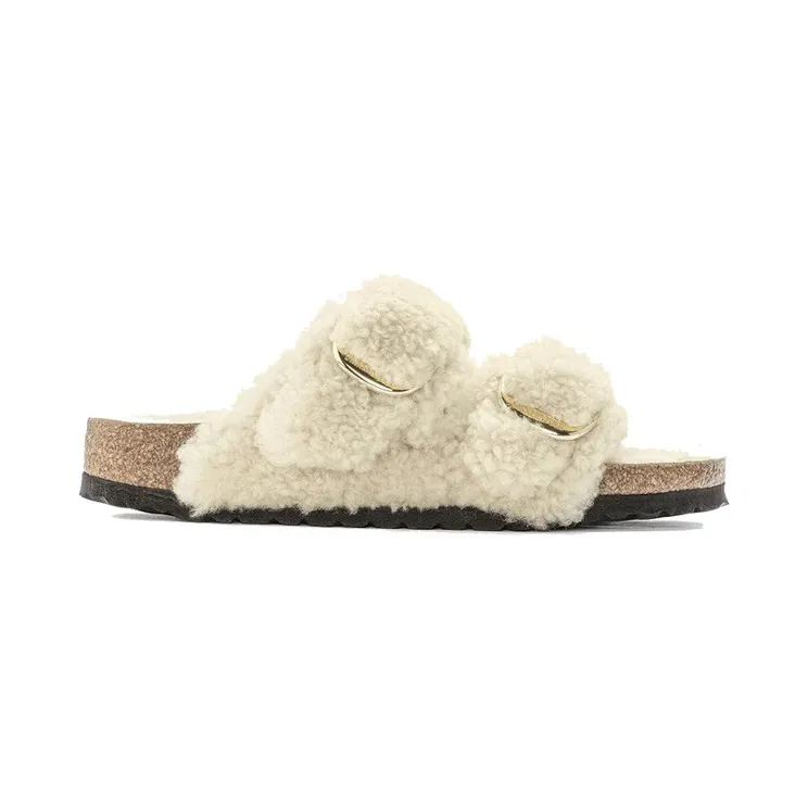Birkenstock Arizona Big Buckle Teddy Eggshell (1023130)