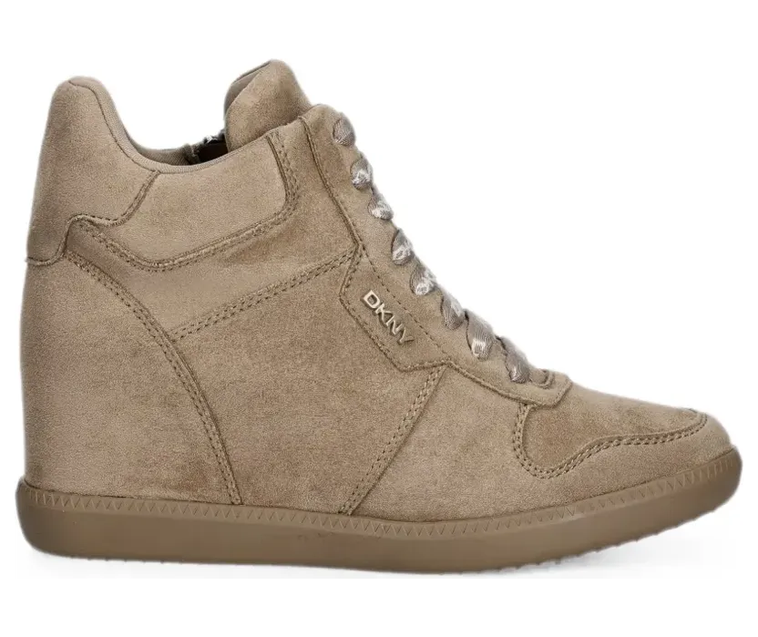 DKNY wedge-heel logo-print sneakers – Bruin (K3639564)