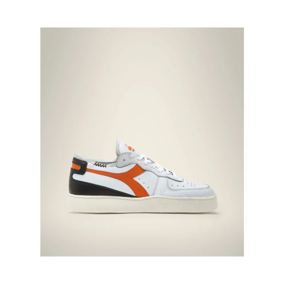 Diadora Mi Basket Row Cut White / Arancio Corteccia (201176282C9886)
