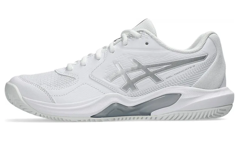 ASICS GEL-DEDICATE 9 CLAY “White / Pure Silver” (1042A314-101)