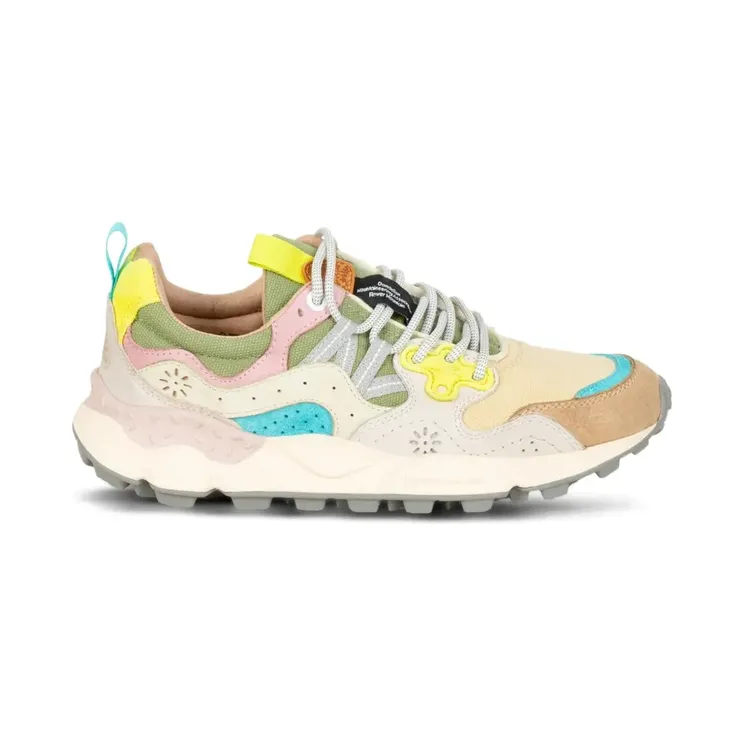 Flower Sneakers met patroon – Beige (YAMANO3651E05)