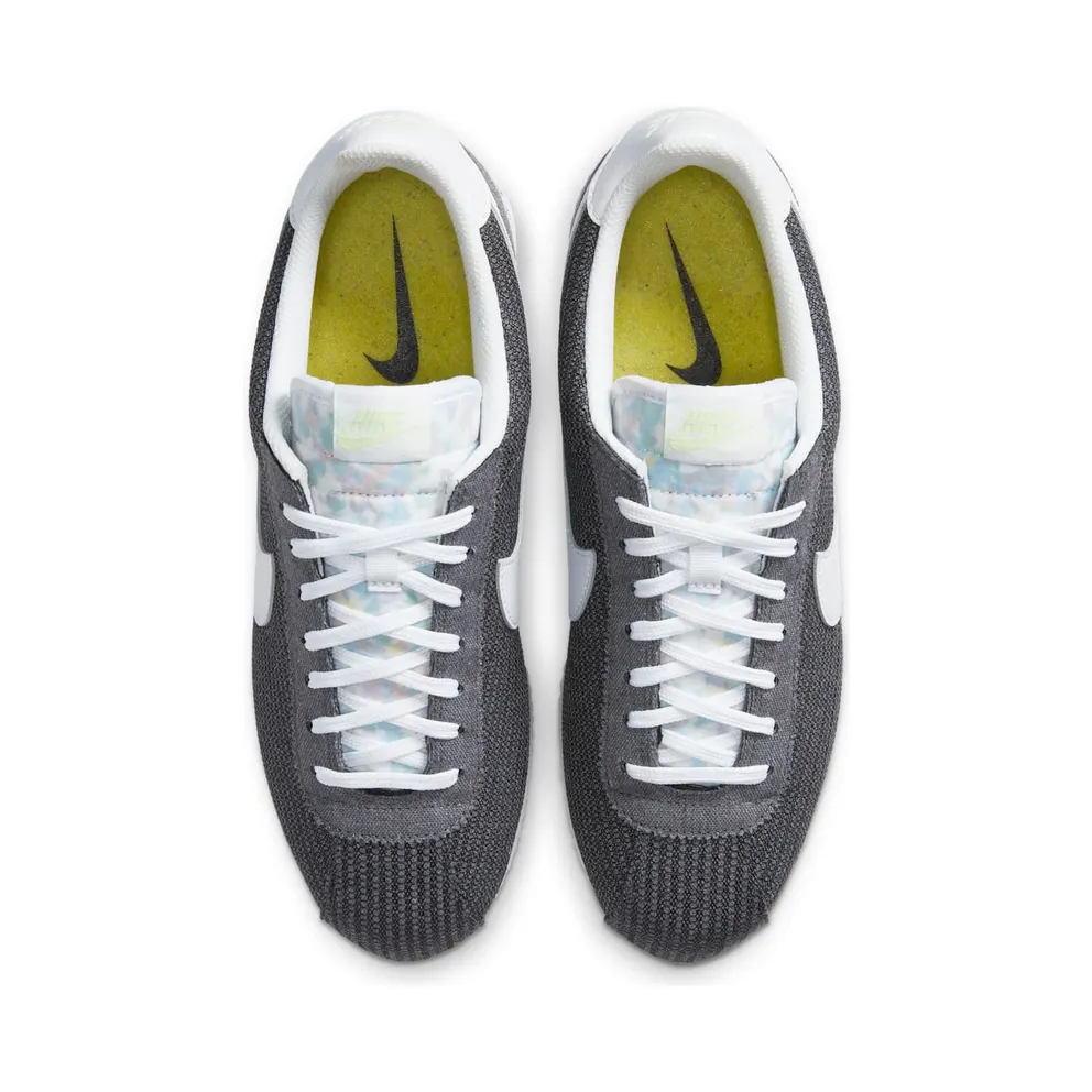 Nike Classic Cortez Recycled Canvas Iron Grey/Barely Volt-White (CQ6663-001)