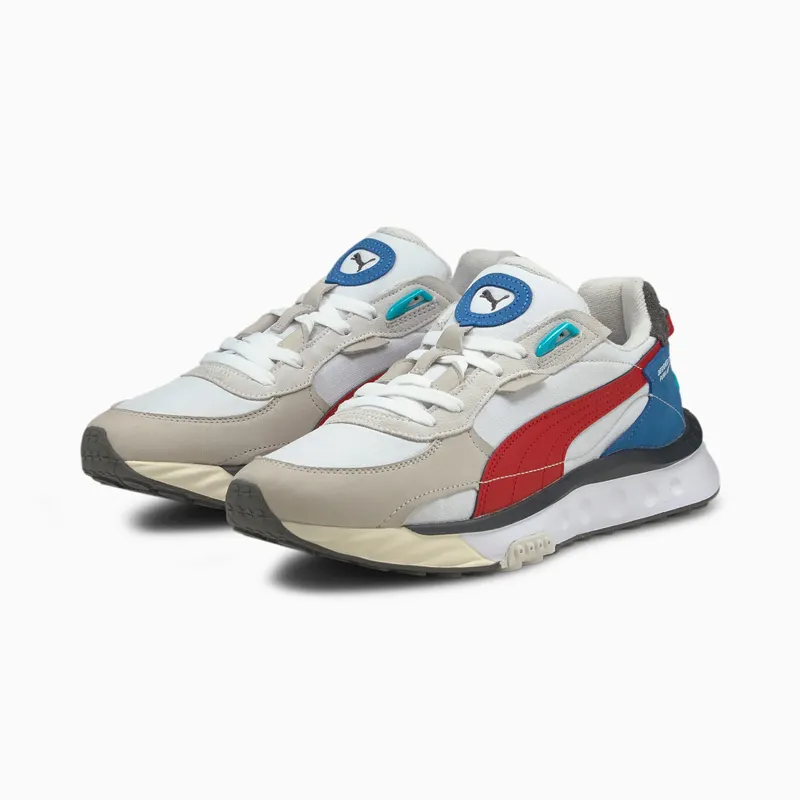 Puma Wild Rider Layers White/Red (380697-01)