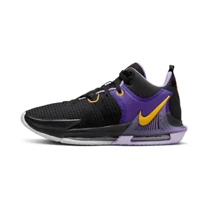 Nike LeBron Witness 7 Lakers “Black / Lilac / Court Purple / University Gold” (DM1123-002)