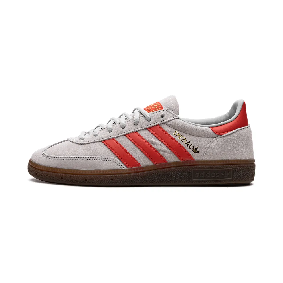 adidas Handball Spezial Schuh Grey Two / Hi-Res Red / Gold Metallic (EF5747)
