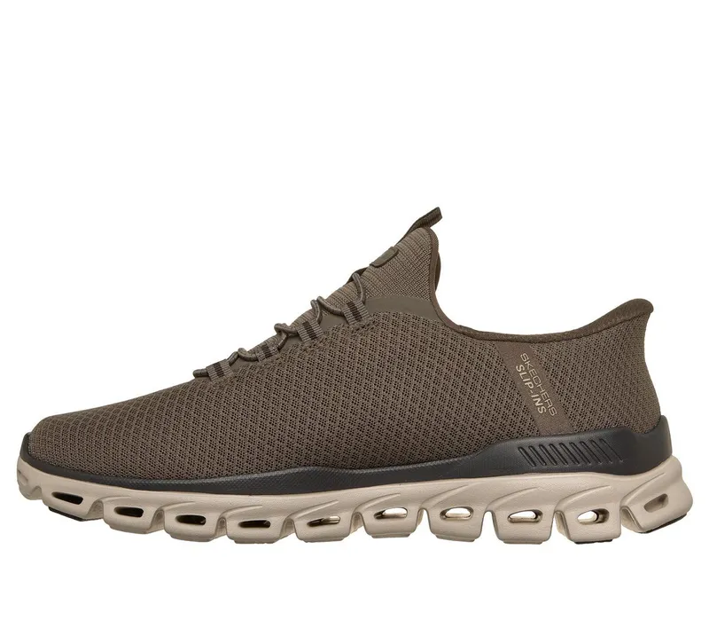 Skechers Slip-ins: Glide-Step – Noxus Sneaker Bruin/Natuurlijk
