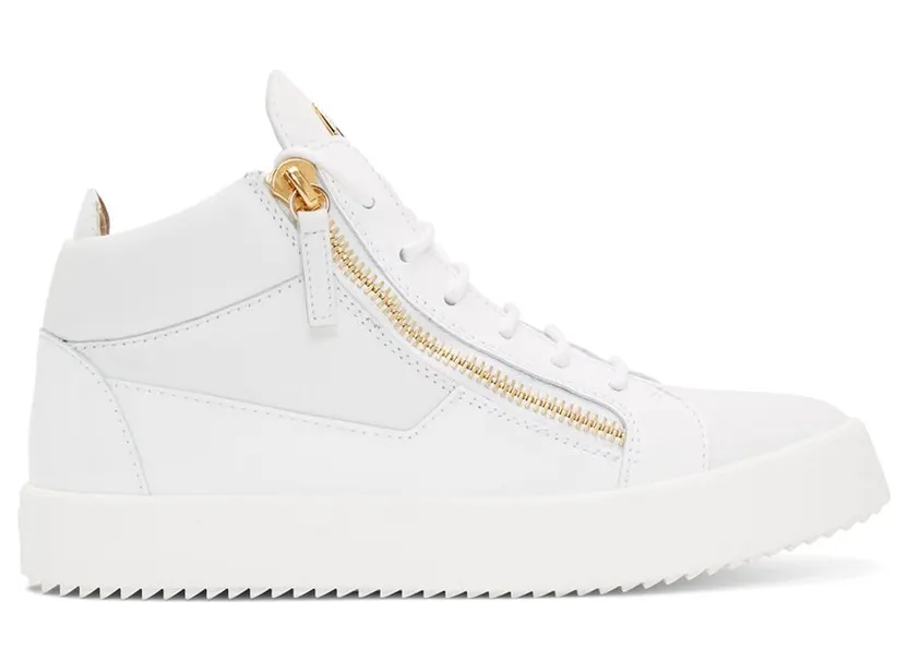 Giuseppe Zanotti White Kriss High-Top Sneakers (RU70009 72686)