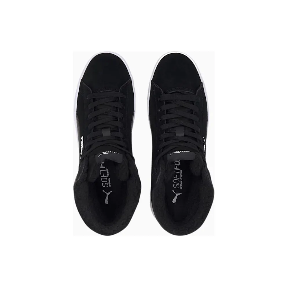 PUMA Vikky V2 Mid Fur Youth Black/White (370622-03)