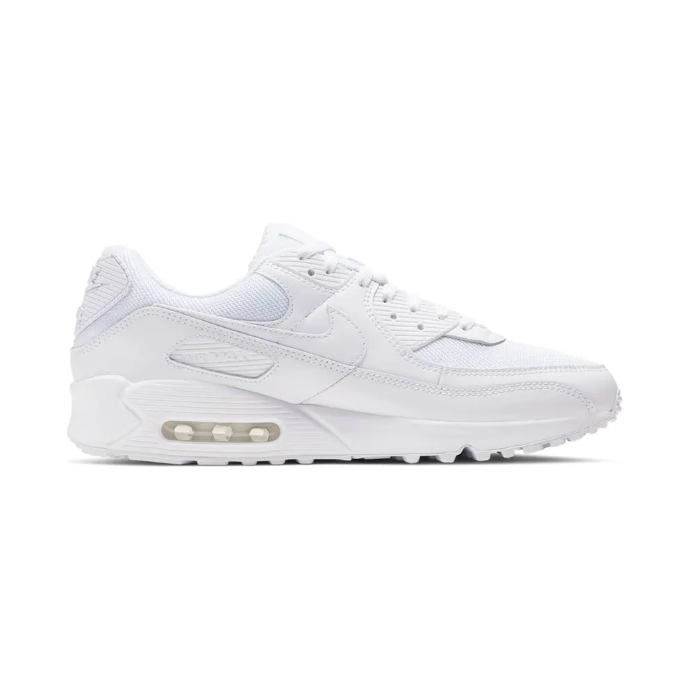 Nike Air Max 90 Recraft Triple White White/Metallic Silver-White-White (CN8490-100)
