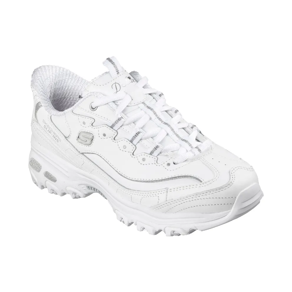 Skechers Slip-ins: D’Lites – Winning Choice Sneaker White/Silver