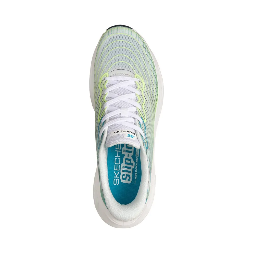 Skechers Slip-ins: Max Cushioning Glide-Step – Sapphire Sneaker White/Groente